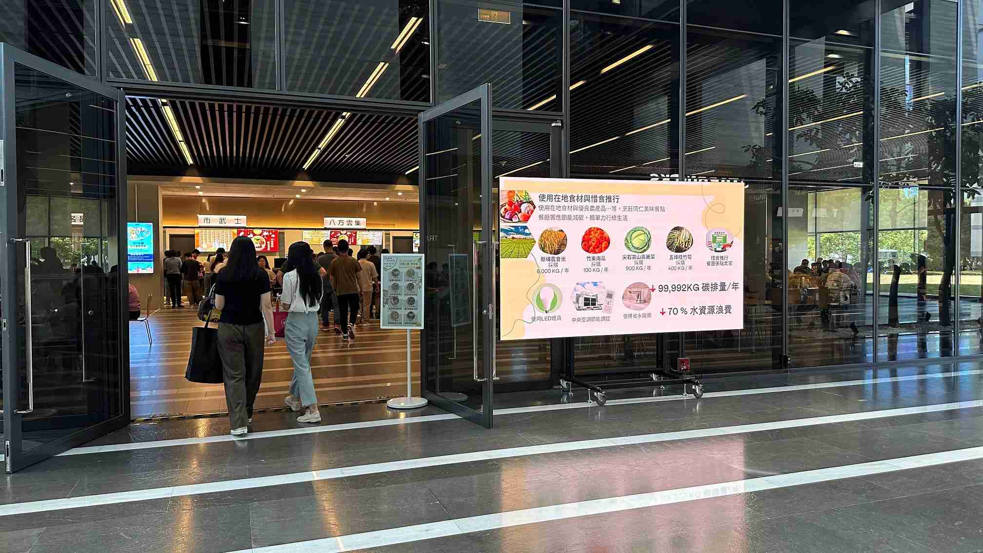  龙门国际从日常办公环境出发，，，于总部大楼员工餐厅推广低碳饮食、、、、发起减碳挑战等，，，，由内而外引导员工反思及改变个人日常行为，，，，将公司转型成推动永续发展的重要场域